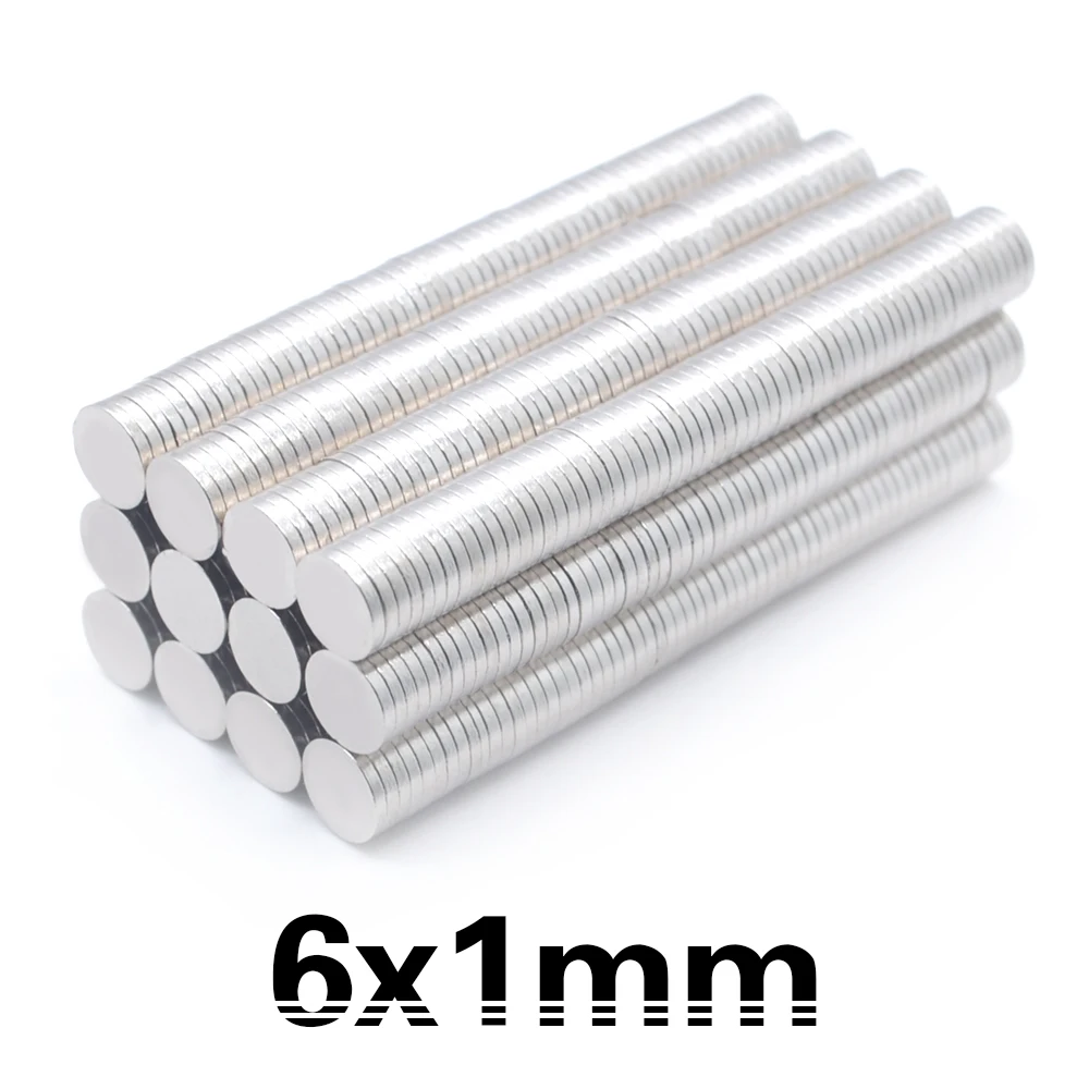 100Pcs Mini Small N35 Round Magnet 6x1.5 mm Neodymium Magnet Permanent NdFeB Super Strong Powerful Magnets
100Pcs Mini Small N35 Round Magnet 6x1.5 mm Neodymium Magnet Permanent NdFeB Super Strong Powerful Magnets