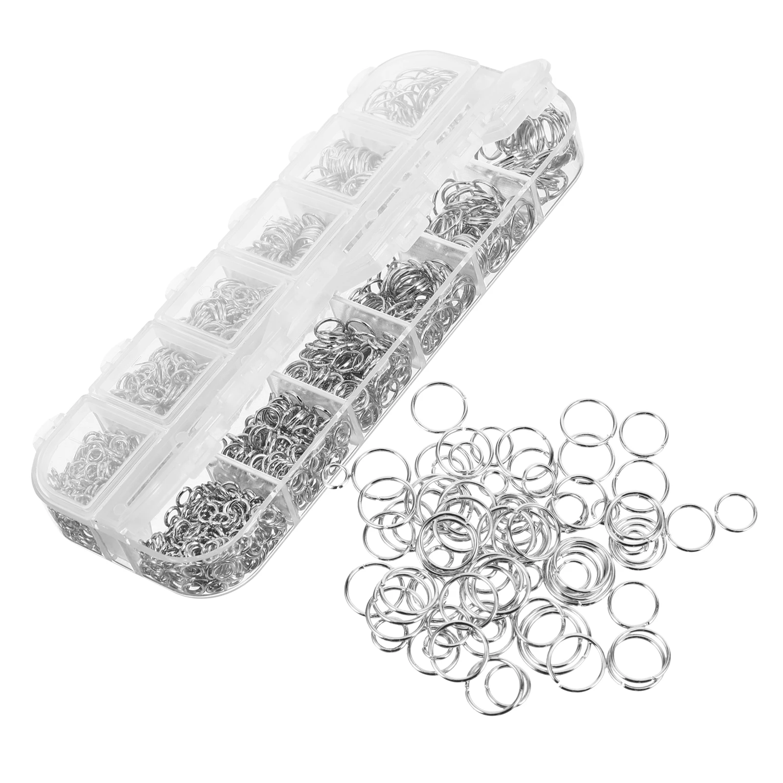 1200pcs Metal Opening Rings Iron Jump Rings for Jewelry Making DIY Craft Round Connectors Bracelet Links White K Multipurpose
1200pcs Metal Opening Rings Iron Jump Rings for Jewelry Making DIY Craft Round Connectors Bracelet Links White K Multipurpose