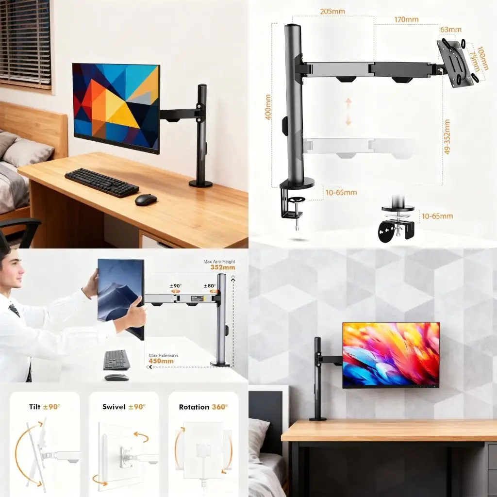 CORA Ergonomic Observe Arm for 10 32 Foot Displays Offering 360 Turn Lean
CORA Ergonomic Observe Arm for 10 32 Foot Displays Offering 360 Turn Lean