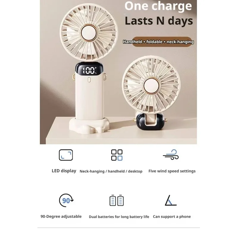 Portable Mini Handheld Fan USB Rechargeable Foldable Neck Fan Outdoor Desktop Cooling Electric Fan
Portable Mini Handheld Fan USB Rechargeable Foldable Neck Fan Outdoor Desktop Cooling Electric Fan