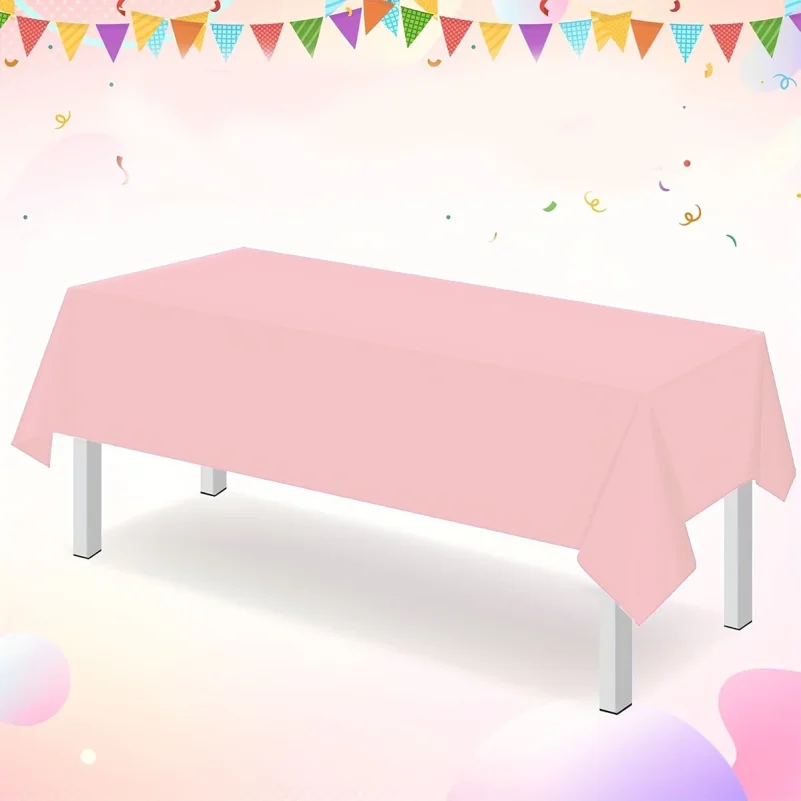 183×137cm Solid Pink Plastic Tablecloth, Waterproof Disposable Table Cover for Wedding Birthday Party Decoration
183×137cm Solid Pink Plastic Tablecloth, Waterproof Disposable Table Cover for Wedding Birthday Party Decoration