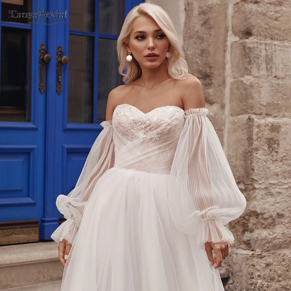 Plisse Tulle Lantern Sleeves Removeable Wedding Sleeves With Beads Elastic Band Bridal Fingerless Gloves Chic DG136
Plisse Tulle Lantern Sleeves Removeable Wedding Sleeves With Beads Elastic Band Bridal Fingerless Gloves Chic DG136