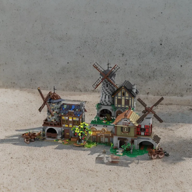 5618 шт. MOC средневековая ветряная мельница, комплект строительных кирпичей «сделай сам», образовательная конструкция, замок, игрушка, подарок для детей
5618 шт. MOC средневековая ветряная мельница, комплект строительных кирпичей «сделай сам», образовательная конструкция, замок, игрушка, подарок для детей
