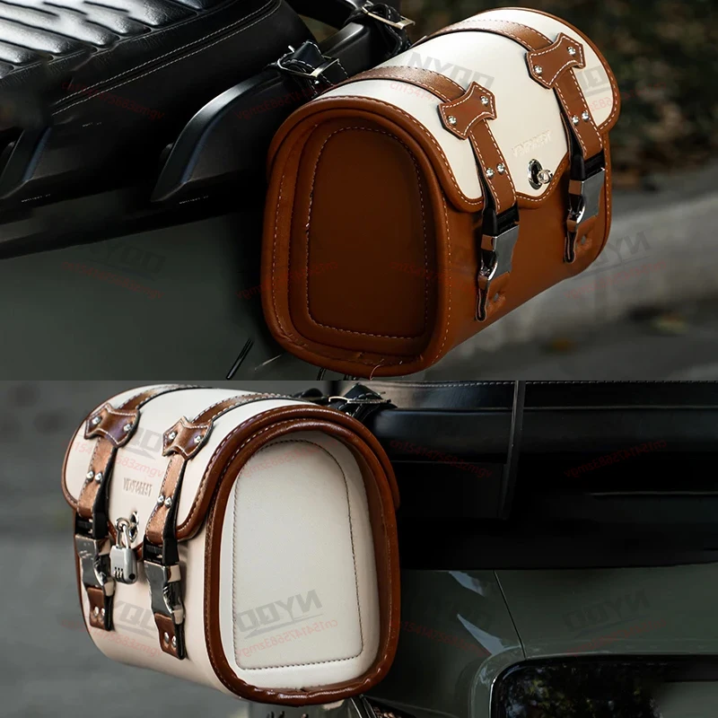Universal Motorcycle Side Tool Bag Saddlebags Retro Pair PU Leather Luggage White Saddle Bag Pouch Motorcycle Backpack
Universal Motorcycle Side Tool Bag Saddlebags Retro Pair PU Leather Luggage White Saddle Bag Pouch Motorcycle Backpack