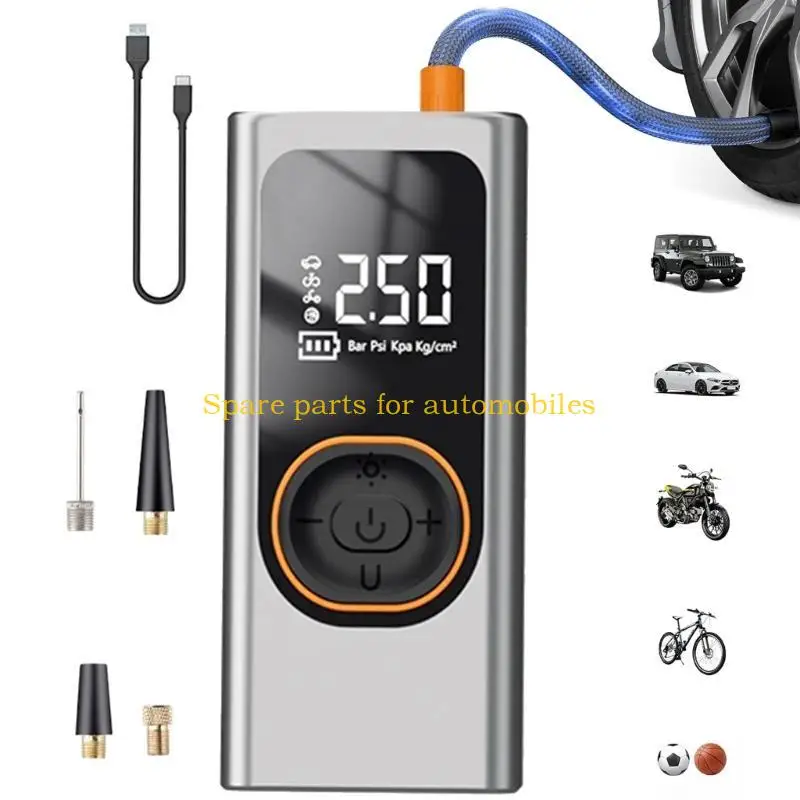 H58F Portable Air Compressor Electric Auto Tire Inflator Car Air Pumps with LED Light
H58F Portable Air Compressor Electric Auto Tire Inflator Car Air Pumps with LED Light