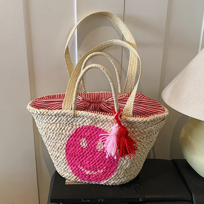 Designer Straw Shoulder Bag For Women Handmade Woven Handbag Raffia Rattan Bag Vacation Casual Tote Bag Shopper Tote Handbag
Designer Straw Shoulder Bag For Women Handmade Woven Handbag Raffia Rattan Bag Vacation Casual Tote Bag Shopper Tote Handbag