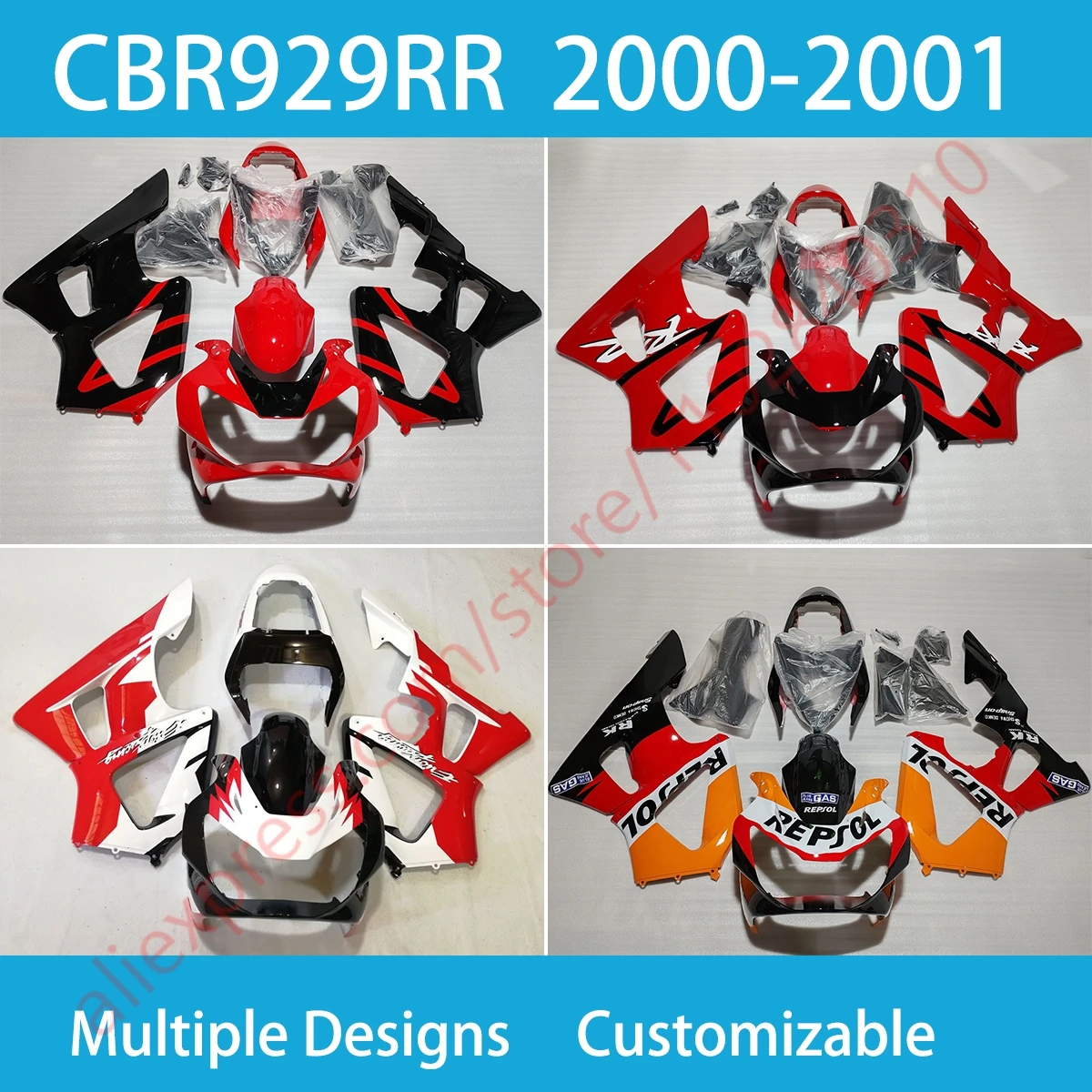 Запчасти для мотоциклов, обтекатели CBR900RR 2000 2001, высококачественный комплект кузовных работ, комплект обтекателей для Honda CBR929RR 00 01
Запчасти для мотоциклов, обтекатели CBR900RR 2000 2001, высококачественный комплект кузовных работ, комплект обтекателей для Honda CBR929RR 00 01