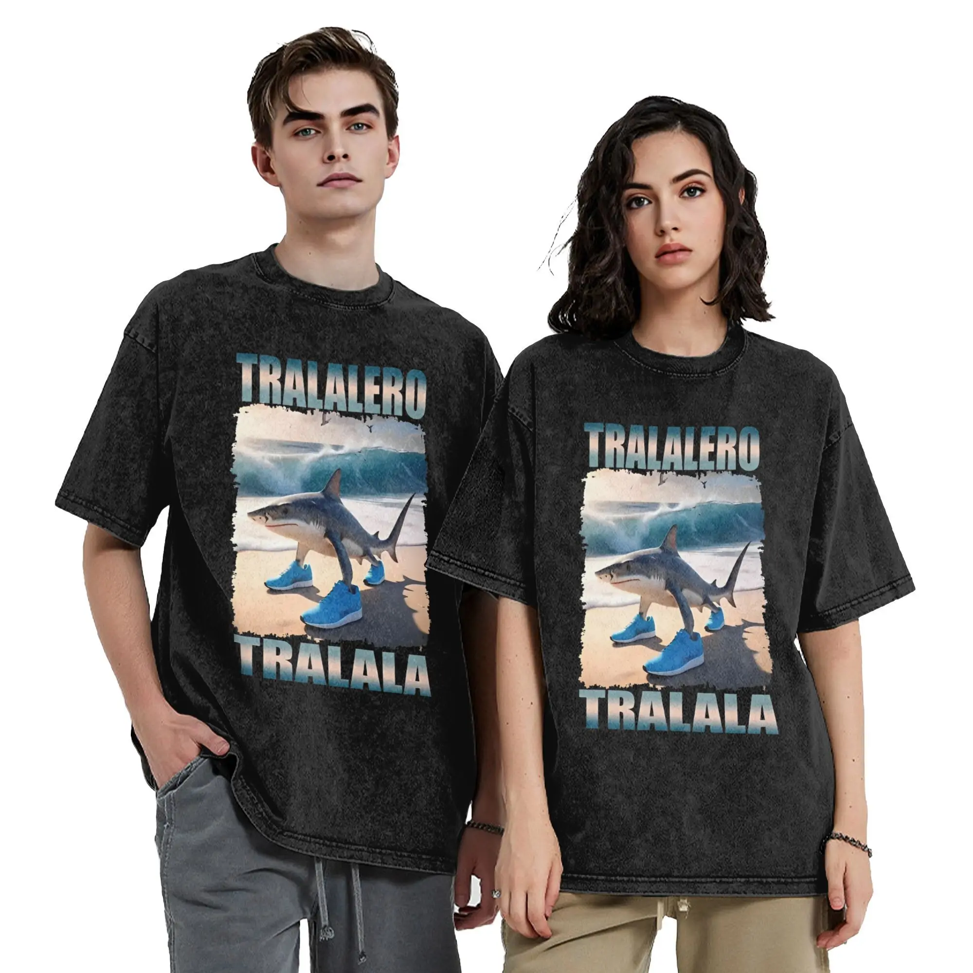 Мужская футболка Tralalero Tralala Shark Meme, удивительная футболка с короткими рукавами и круглым воротником, одежда из чистого хлопка
Мужская футболка Tralalero Tralala Shark Meme, удивительная футболка с короткими рукавами и круглым воротником, одежда из чистого хлопка