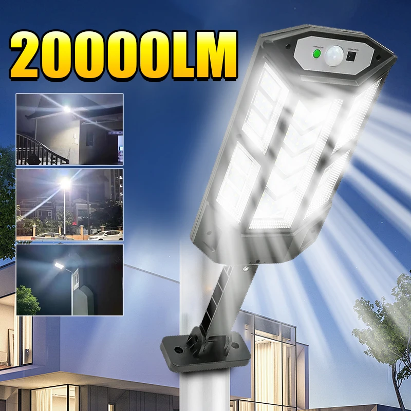 Super Powerful Solar LED Light Outdoor 20000LM Wall Solar Lamp Infrared Sensor Street Lamp IP65 Waterproof Garden Street Lights
Super Powerful Solar LED Light Outdoor 20000LM Wall Solar Lamp Infrared Sensor Street Lamp IP65 Waterproof Garden Street Lights