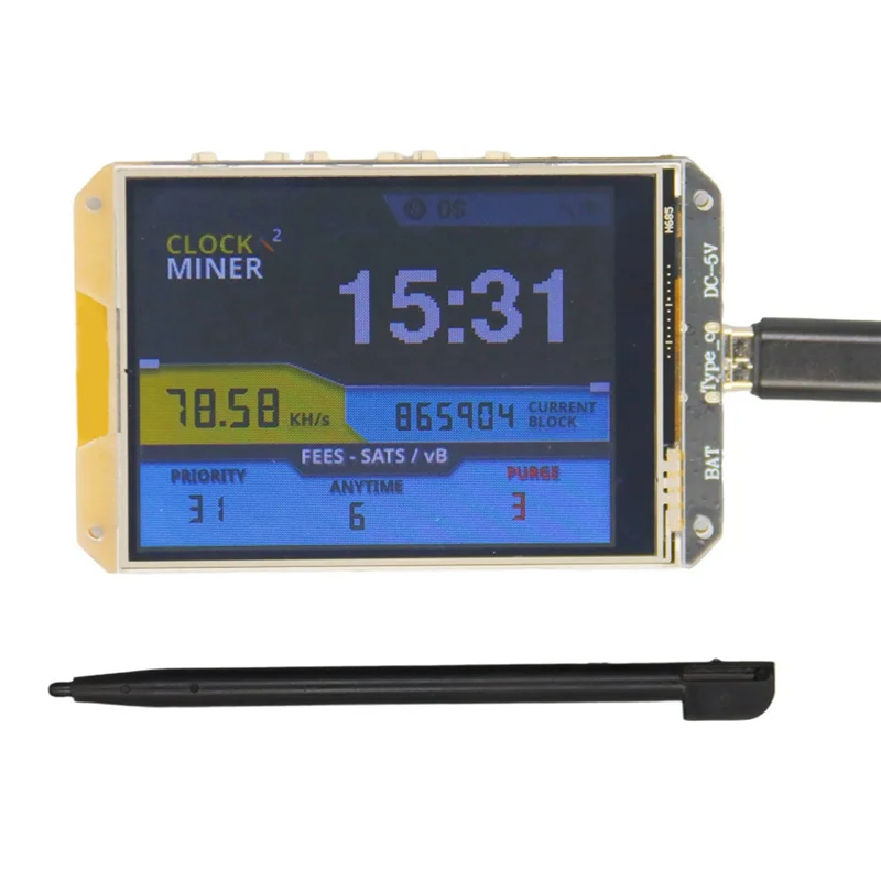 Ingenious-Bitcoin Solo Miner Nerdminer V2 78KHS With 2.8 Inch Touch Screen Bitcoin Miner Hashrate Lotto Machine Nerd Miner V2
Ingenious-Bitcoin Solo Miner Nerdminer V2 78KHS With 2.8 Inch Touch Screen Bitcoin Miner Hashrate Lotto Machine Nerd Miner V2