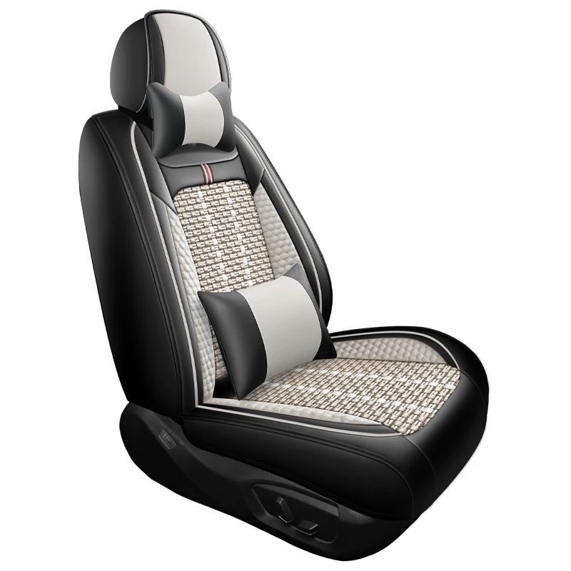 Ice silk material front single-seat car seat cover with headrest and lumbar support, suitable for most car models
Ice silk material front single-seat car seat cover with headrest and lumbar support, suitable for most car models