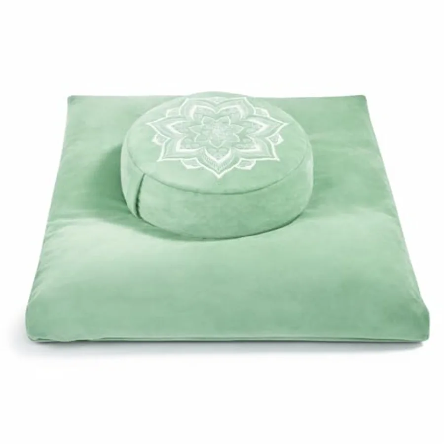 Meditation Cushion Set Zafu and Zabuton Buckwheat Hull and Memory Foam Adjustable Floor Pillow for Yoga Meditation and Sitting
Meditation Cushion Set Zafu and Zabuton Buckwheat Hull and Memory Foam Adjustable Floor Pillow for Yoga Meditation and Sitting