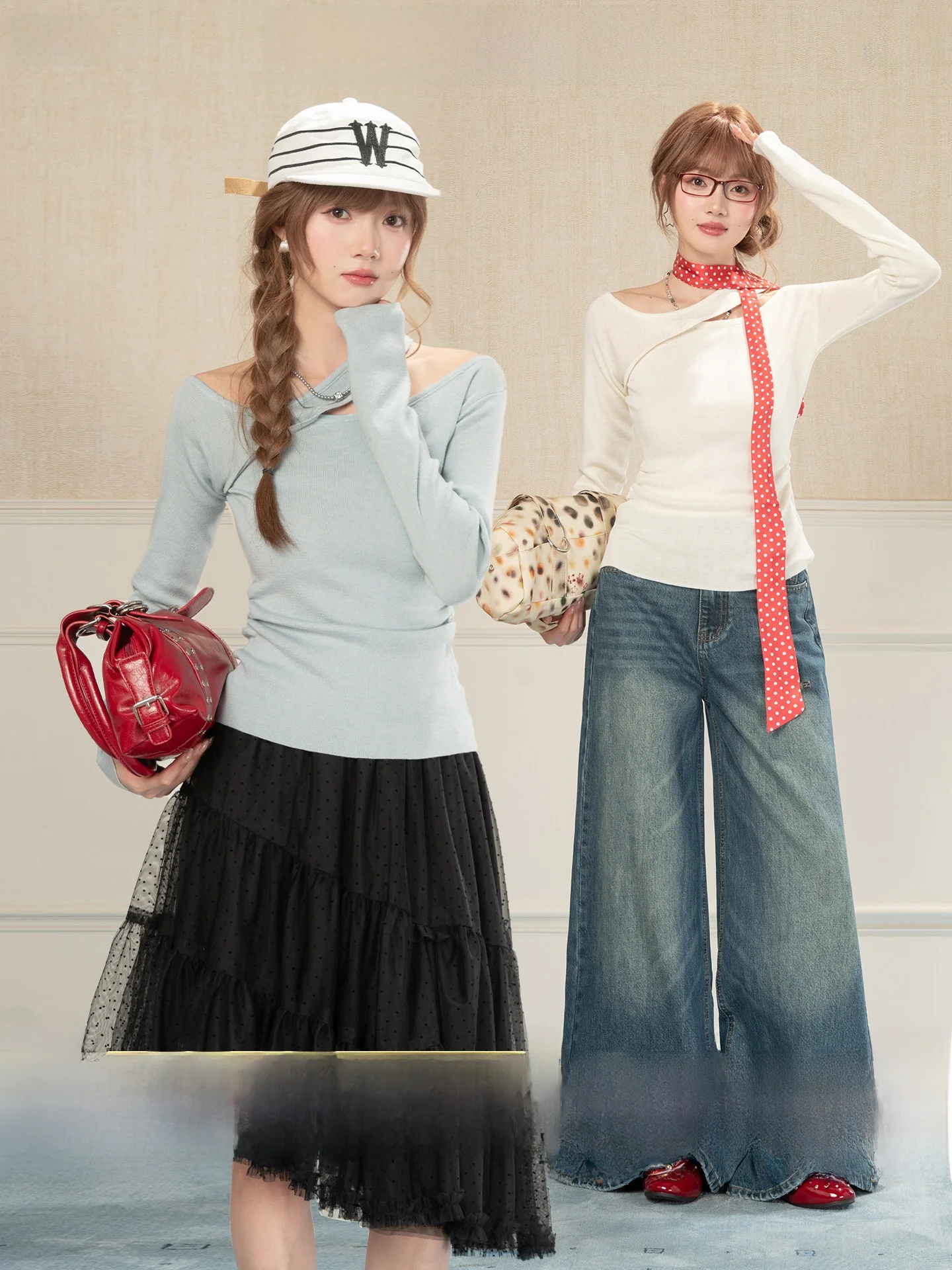 Heynew Blue Asymmetric Slant Long Sleeve Knitted Women's Spring Sweet And Spicy Body Shape Slimming Top Casual Style
Heynew Blue Asymmetric Slant Long Sleeve Knitted Women's Spring Sweet And Spicy Body Shape Slimming Top Casual Style