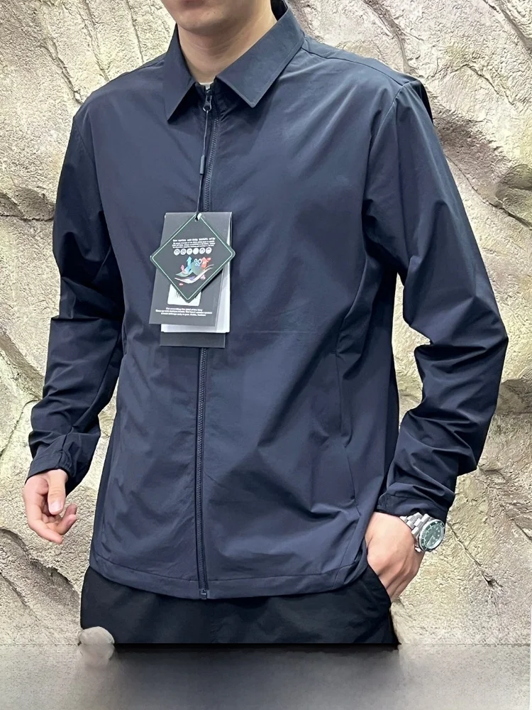 Business Series Lightweight Jacket for Men Quick Dry Elastic Thin Outerwear Ice Sensation Technology Casual Style Zipper Closure
Business Series Lightweight Jacket for Men Quick Dry Elastic Thin Outerwear Ice Sensation Technology Casual Style Zipper Closure
