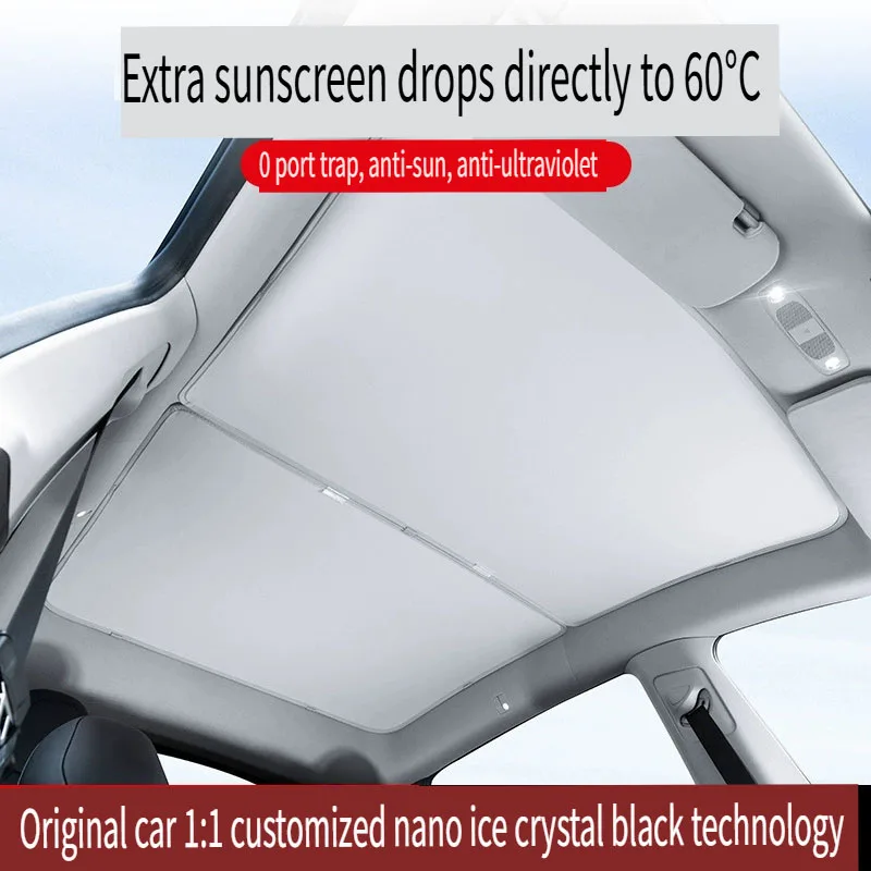 For Tesla Model 3/Y Model 3 Highland Model Y Juniper 2026 Ice Cloth Buckle Glass Roof Sunshade Car Front Rear Sunroof Skylight
For Tesla Model 3/Y Model 3 Highland Model Y Juniper 2026 Ice Cloth Buckle Glass Roof Sunshade Car Front Rear Sunroof Skylight
