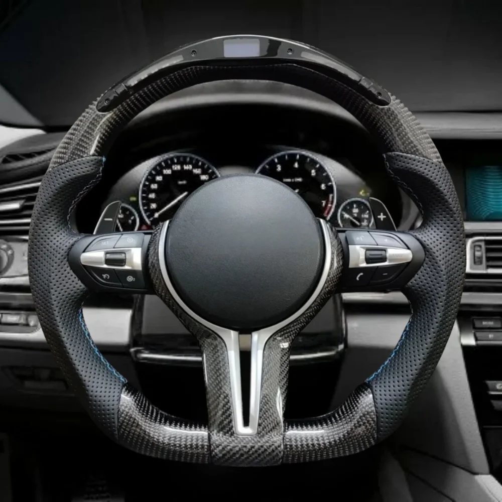LED Carbon Fiber Car Steering Wheel For BMW M3 M5 M6 F01 F02 F06 F07 F10 F11 F12 F13 F30 F32 F80 F82 E90 E60 Car Accessories
LED Carbon Fiber Car Steering Wheel For BMW M3 M5 M6 F01 F02 F06 F07 F10 F11 F12 F13 F30 F32 F80 F82 E90 E60 Car Accessories