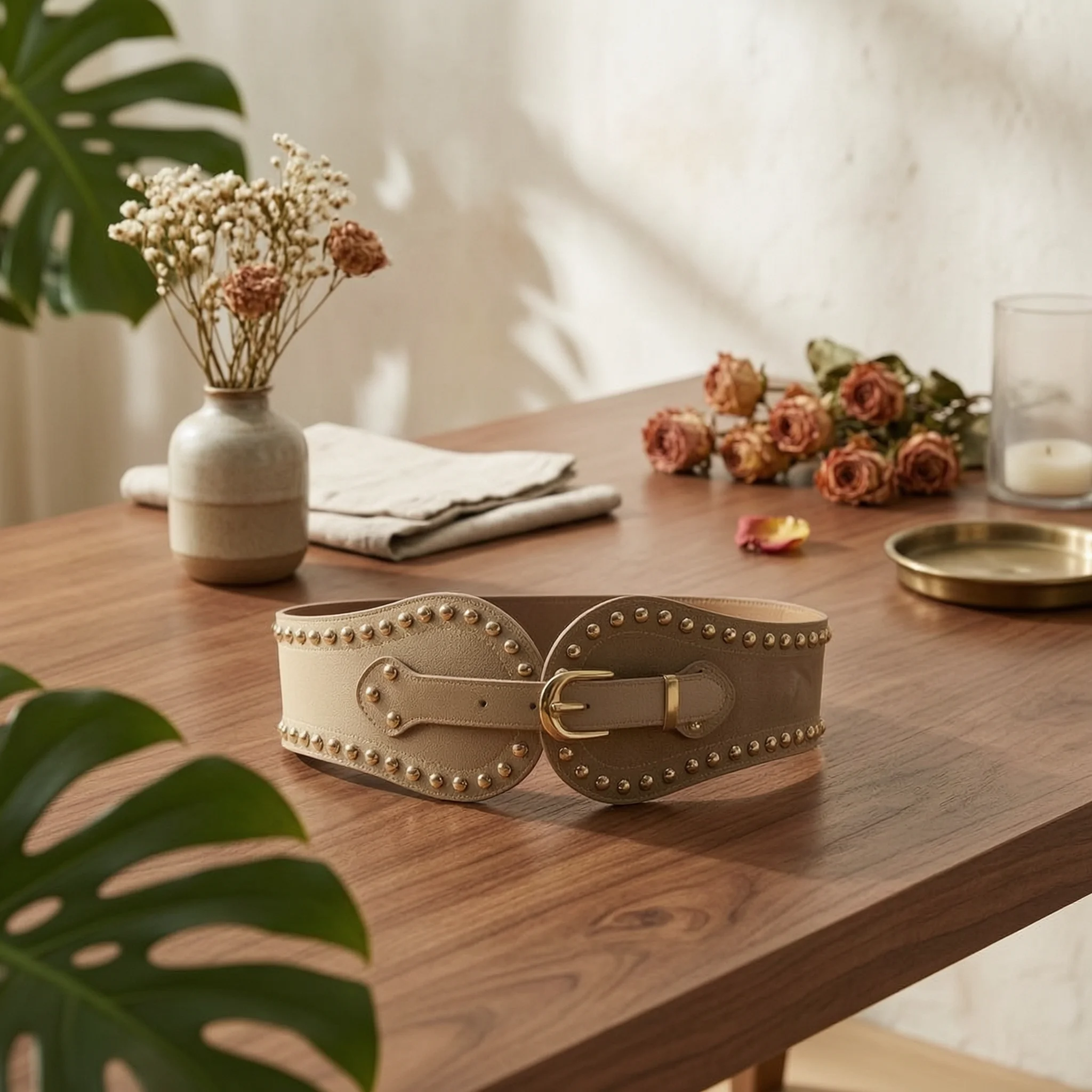 Wide Elastic Waist Belt Adjustable Studded Western Belt Suede Waist Cincher Soft Feel Fashion Accessory for Outfit Styling
Wide Elastic Waist Belt Adjustable Studded Western Belt Suede Waist Cincher Soft Feel Fashion Accessory for Outfit Styling