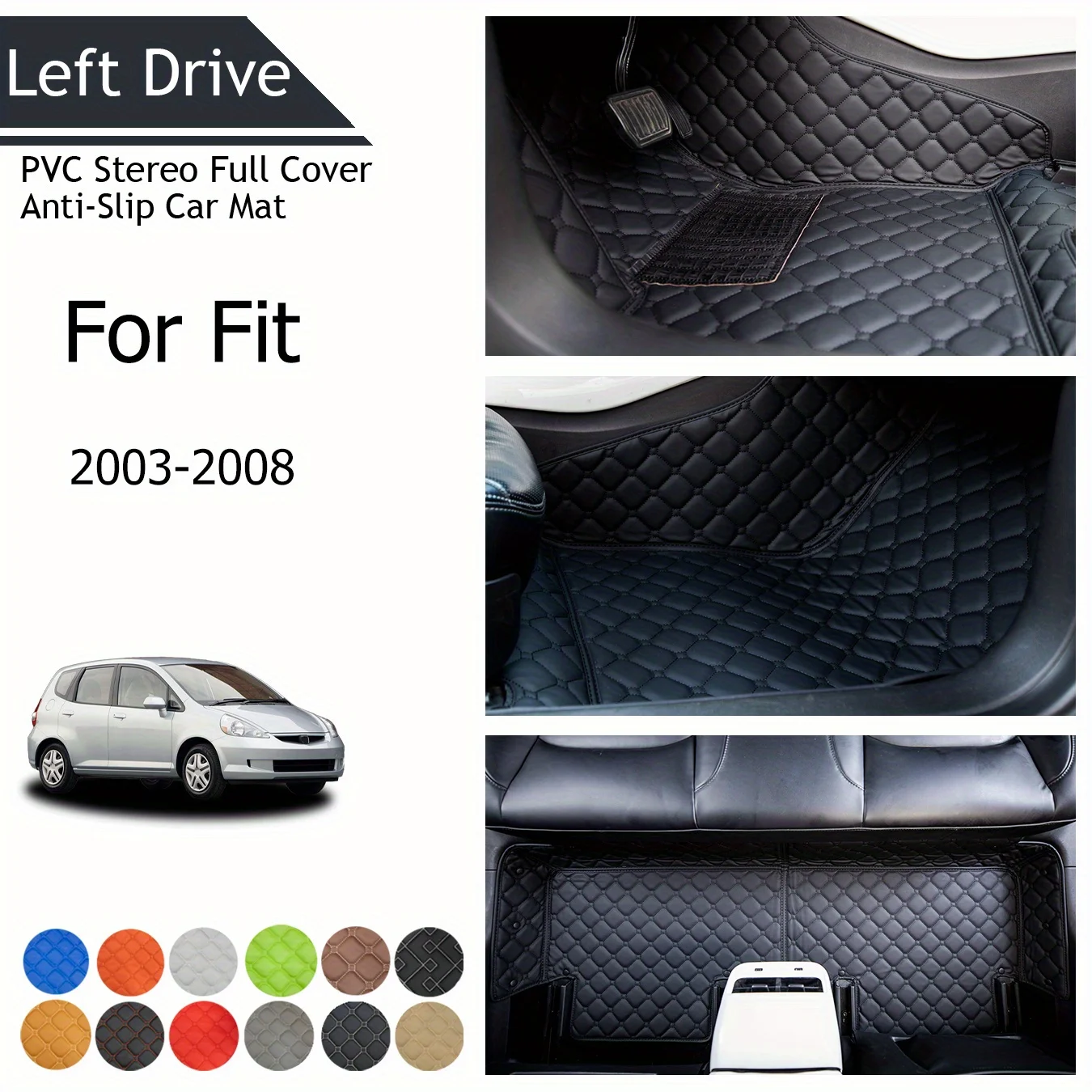TEGART 【LHD】For Honda For Fit 2003-2008 Three Layer PVC Stereo Full Cover Anti-Slip Car Mat Car Floor Mats Car Accessories
TEGART 【LHD】For Honda For Fit 2003-2008 Three Layer PVC Stereo Full Cover Anti-Slip Car Mat Car Floor Mats Car Accessories