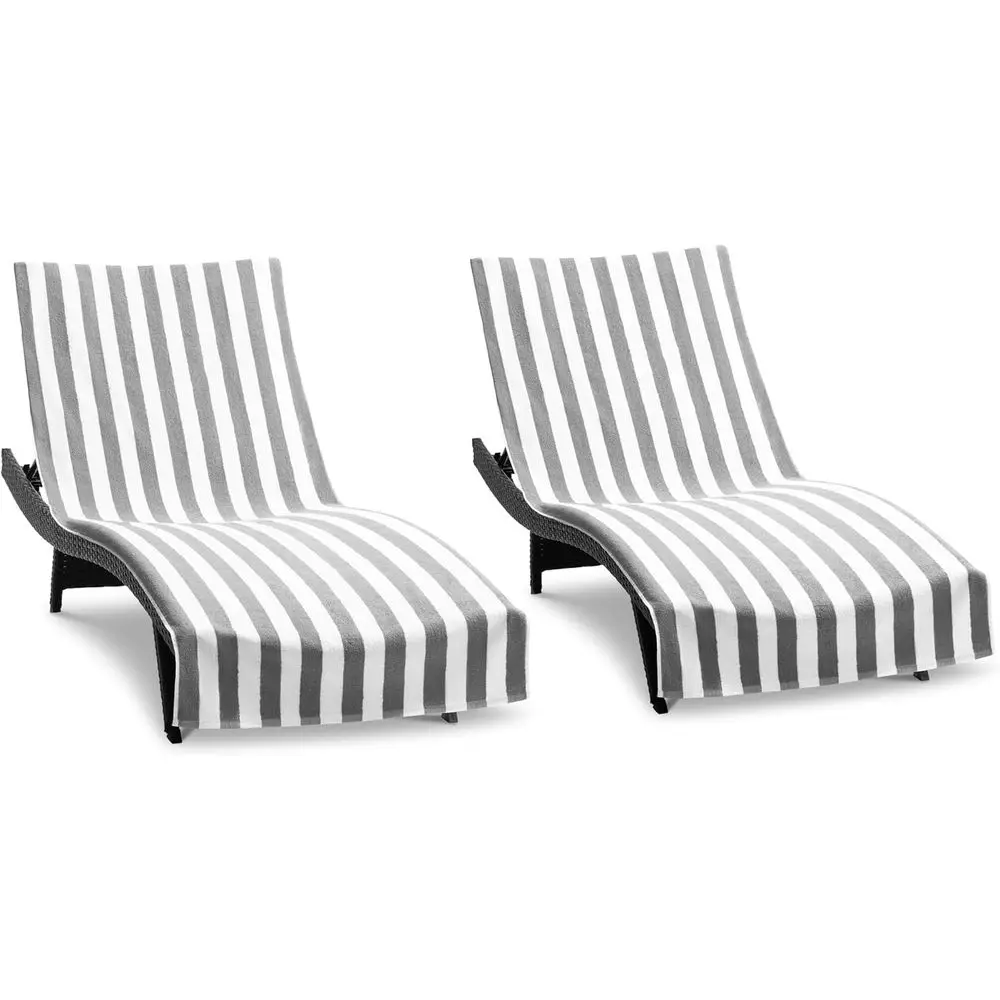 Arkwright Caliornia Chaise Lounge Cover Towel with ket - Pack o 2 - Striped 100% Cotton Cabana Cover or Beach Pool Outdoor Chair
Arkwright Caliornia Chaise Lounge Cover Towel with ket - Pack o 2 - Striped 100% Cotton Cabana Cover or Beach Pool Outdoor Chair