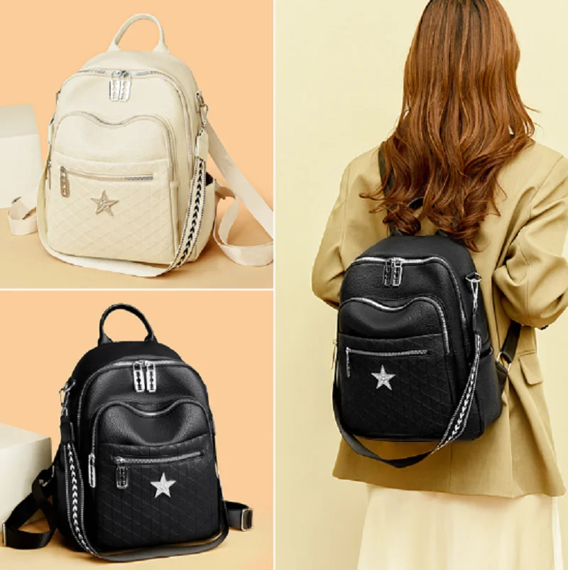 Роскошные новые высококачественные кожаные сумки на плечо с двойной молнией, женские корейские модные дорожные рюкзаки большой вместимости, сумка через плечо
Роскошные новые высококачественные кожаные сумки на плечо с двойной молнией, женские корейские модные дорожные рюкзаки большой вместимости, сумка через плечо