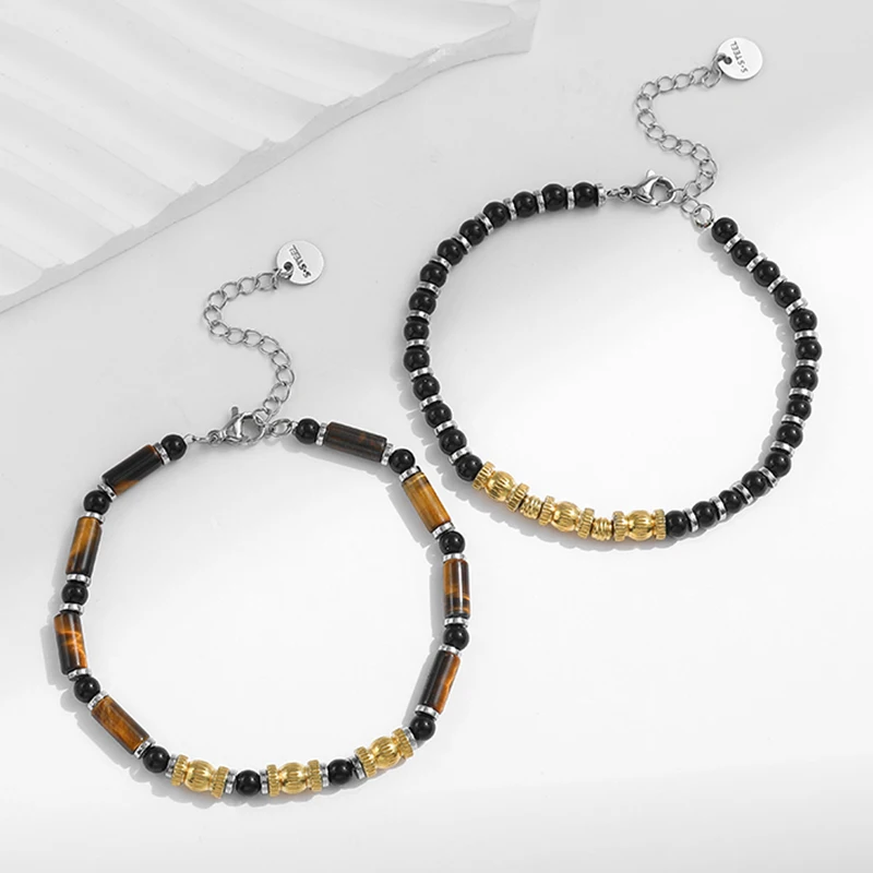 PRISCA | Women Natural Stone Bracelets. Stainless Steel Black Jewelry Bohemian Charms Original 2025
PRISCA | Women Natural Stone Bracelets. Stainless Steel Black Jewelry Bohemian Charms Original 2025