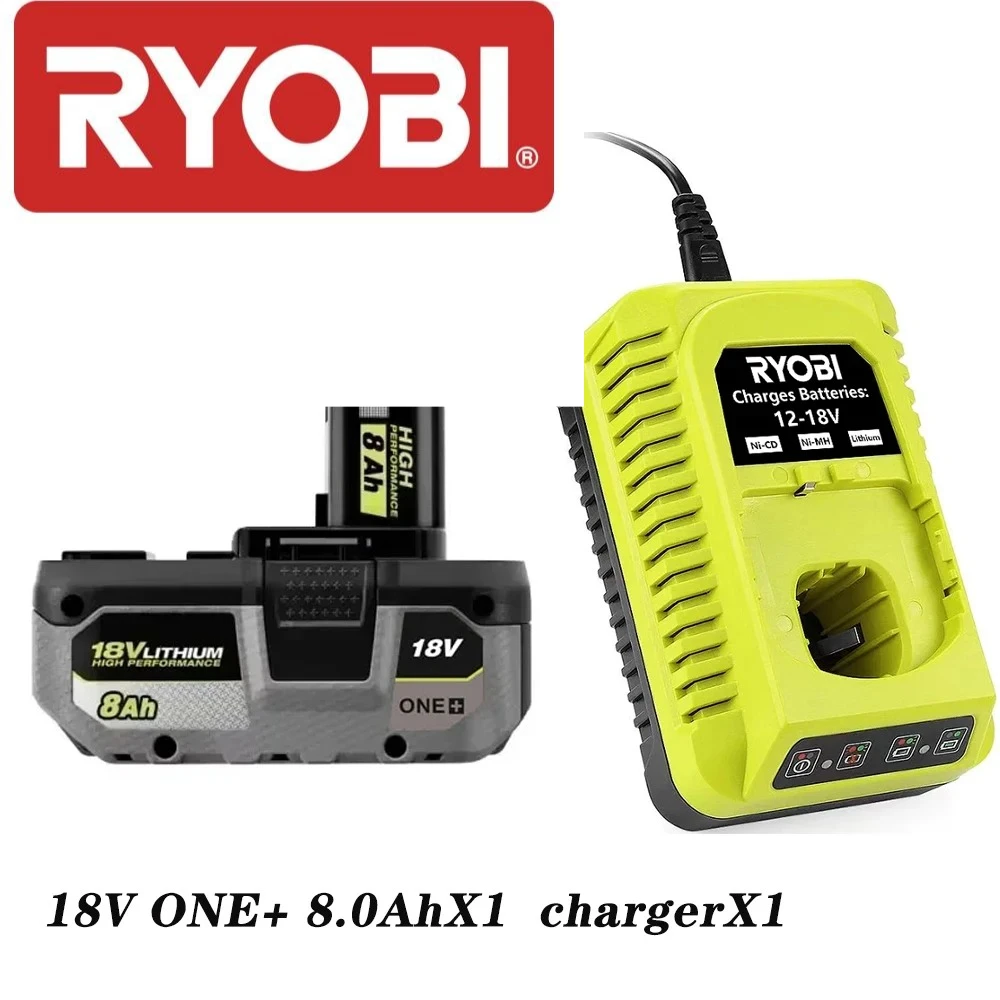 RYOBI Rechargeable 18V 8.0Ah Original Battery, High Capacity Stable Performance No Memory Effect Compatible P104 P107 P108 P109
RYOBI Rechargeable 18V 8.0Ah Original Battery, High Capacity Stable Performance No Memory Effect Compatible P104 P107 P108 P109
