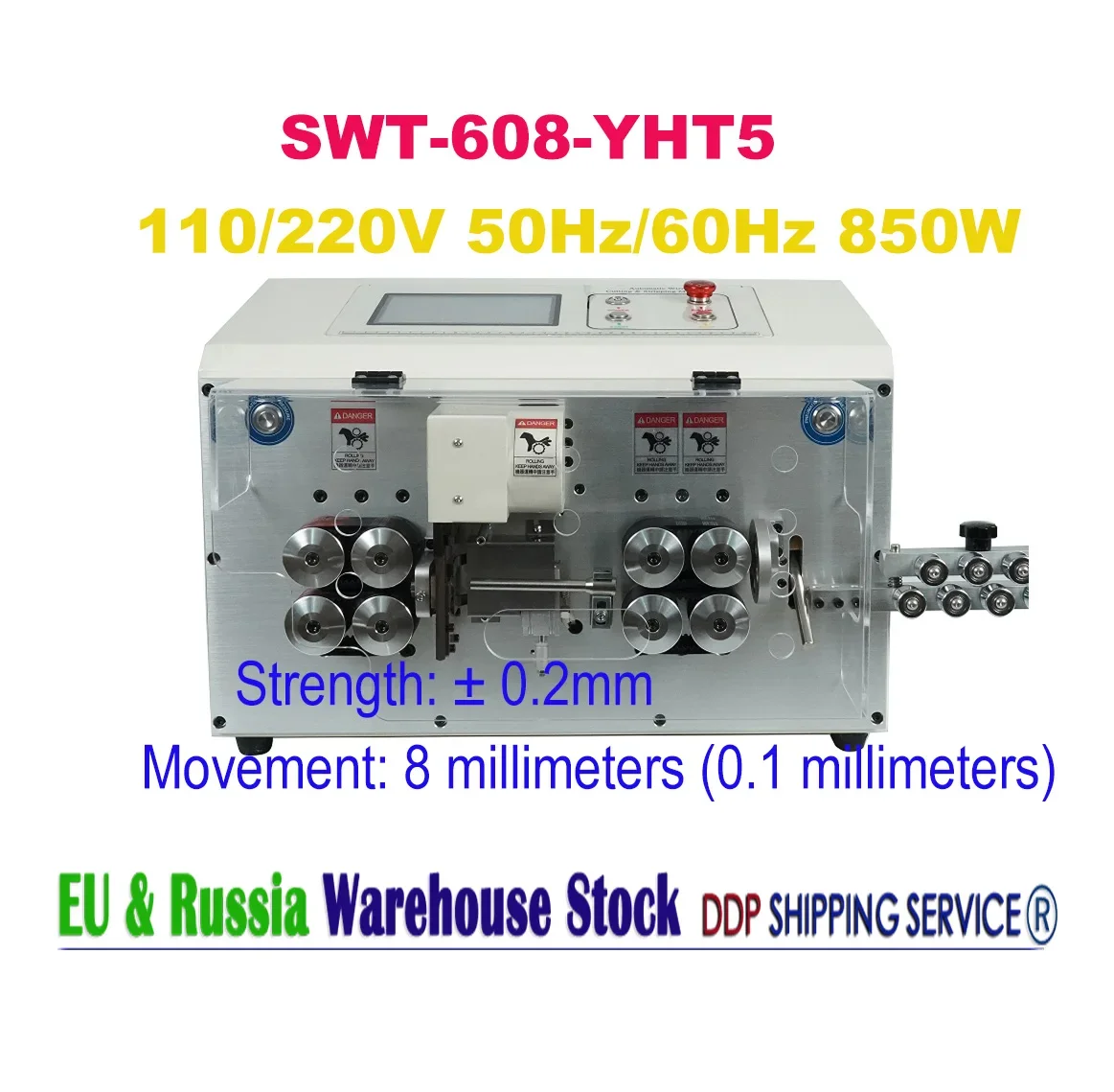 Upgraded SWT-608-YHT5 High Speed Round Sheath 850W Double Wire Layer Peeling Machine 8 Wheels Touch Screen Control 220V 110V
Upgraded SWT-608-YHT5 High Speed Round Sheath 850W Double Wire Layer Peeling Machine 8 Wheels Touch Screen Control 220V 110V