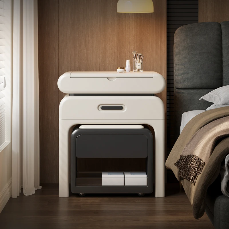 Flip dresser bedside table integrated light luxury bedroom small solid wood cosmetic cabinet bedside 2025 new
Flip dresser bedside table integrated light luxury bedroom small solid wood cosmetic cabinet bedside 2025 new