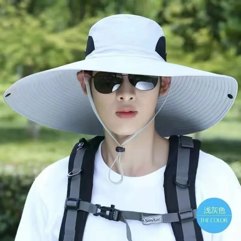 15CM large brim 2025 new men's outdoor sunshade sunscreen summer sun hat fishing hat mountaineering bucket hat
15CM large brim 2025 new men's outdoor sunshade sunscreen summer sun hat fishing hat mountaineering bucket hat
