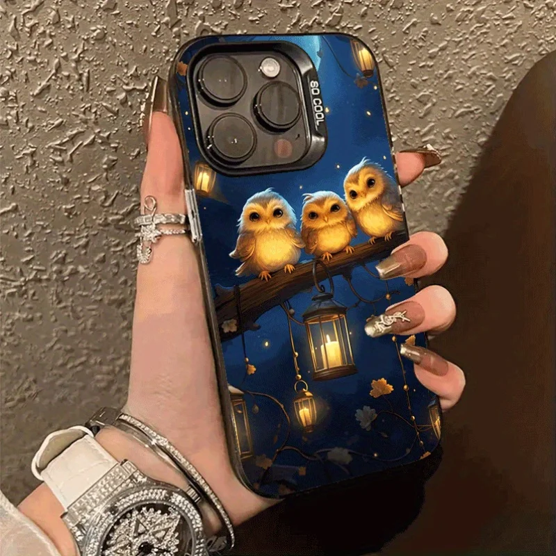 Creative owl pattern phone case for iPhone 16 15 14 13 12 11 Pro/ Max/Plus shock-proof rear cover anti-fingerprint
Creative owl pattern phone case for iPhone 16 15 14 13 12 11 Pro/ Max/Plus shock-proof rear cover anti-fingerprint