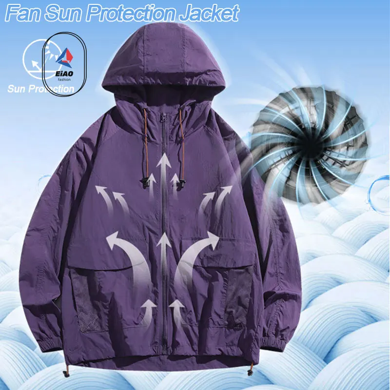 Summer Ice Cool Jacket Men & Women Air Fan Clothing UV Sun Protection Lightweight Outdoor Clothes Windproof Cooling Apparel Coat
Summer Ice Cool Jacket Men & Women Air Fan Clothing UV Sun Protection Lightweight Outdoor Clothes Windproof Cooling Apparel Coat