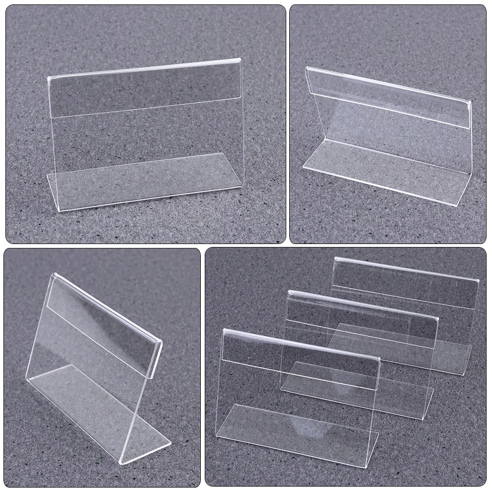 25pcs Transparent Acrylic Sign Holders Table Top Display Stands Card Stand Clear Holder Signs Name Cards Menu Price Tags Sign
25pcs Transparent Acrylic Sign Holders Table Top Display Stands Card Stand Clear Holder Signs Name Cards Menu Price Tags Sign