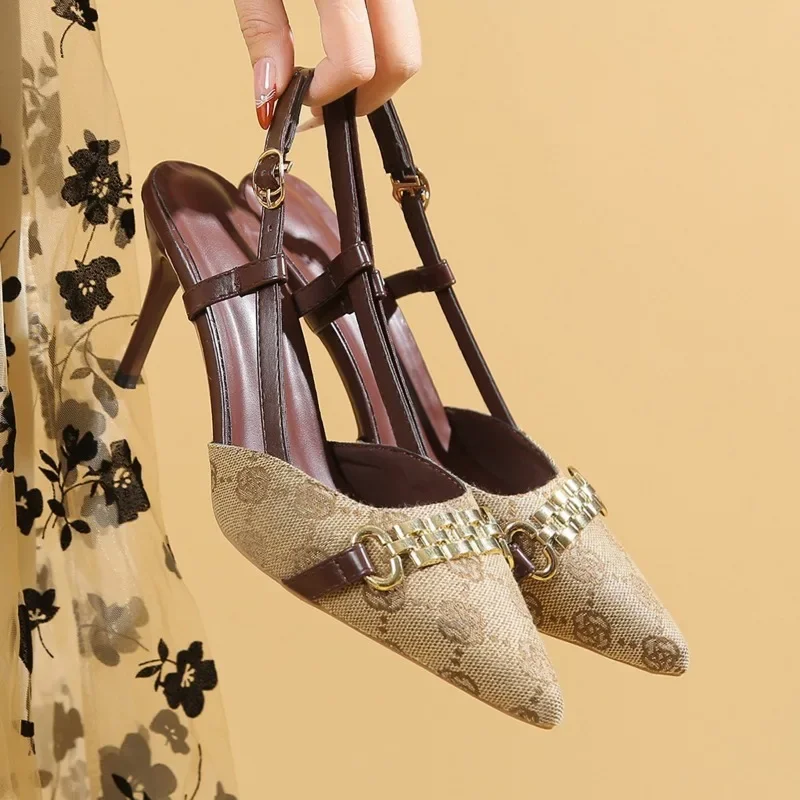 Women's Pumps Pointed Toe Slingback High Heels Shoes for Women Spring Fashion Sexy Party Punk Goth Heels Women Zapatos De Mujer
Women's Pumps Pointed Toe Slingback High Heels Shoes for Women Spring Fashion Sexy Party Punk Goth Heels Women Zapatos De Mujer