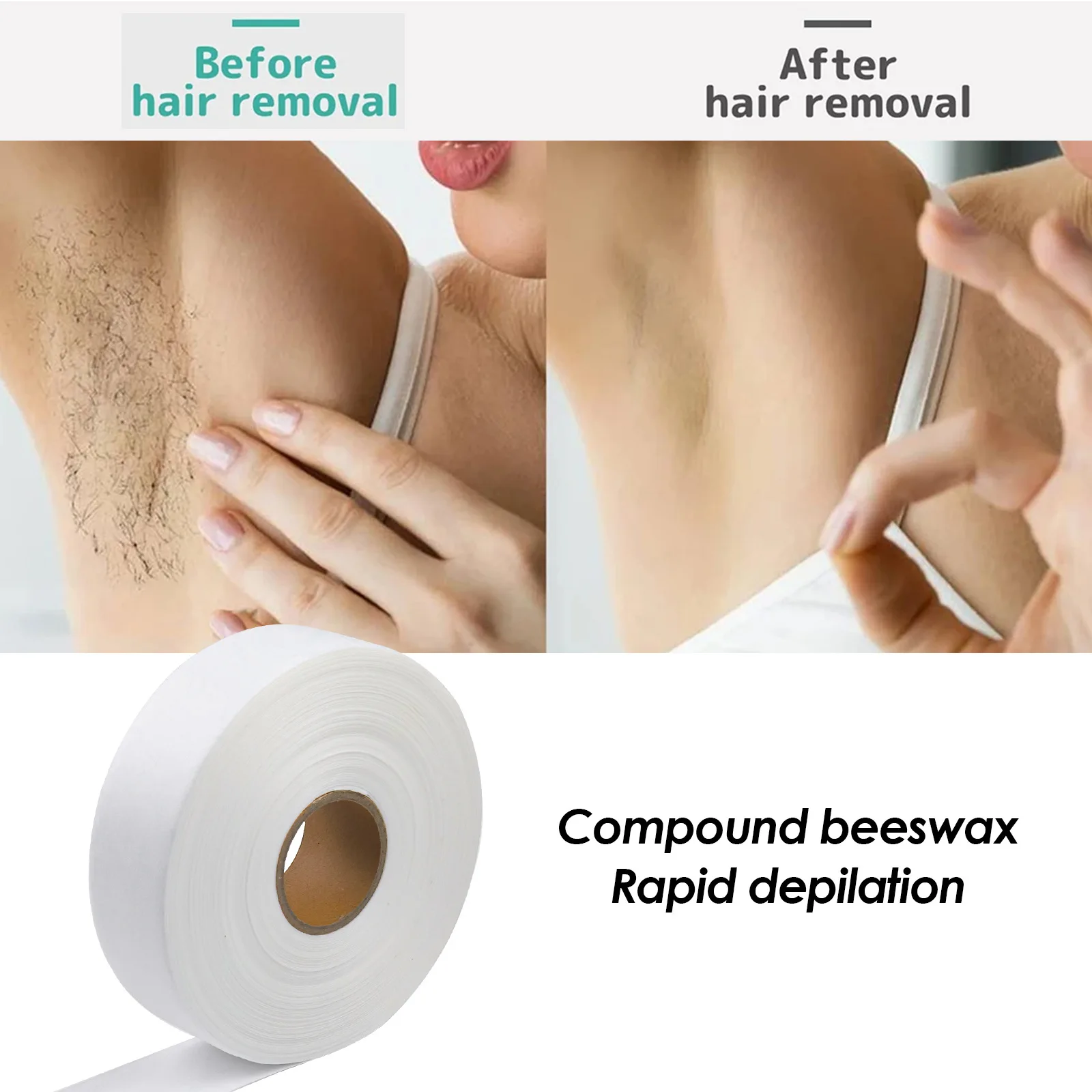 Nonwoven Hair Removal Wax Strips High Quality 1 Roll 50m/100m Body Cloth Epilator Wax Paper for Hair Removal
Nonwoven Hair Removal Wax Strips High Quality 1 Roll 50m/100m Body Cloth Epilator Wax Paper for Hair Removal