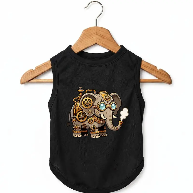 Steampunk Elephant Tank Top for Dogs, Summer Pet Vest, Lightweight Breathable Apparel
Steampunk Elephant Tank Top for Dogs, Summer Pet Vest, Lightweight Breathable Apparel