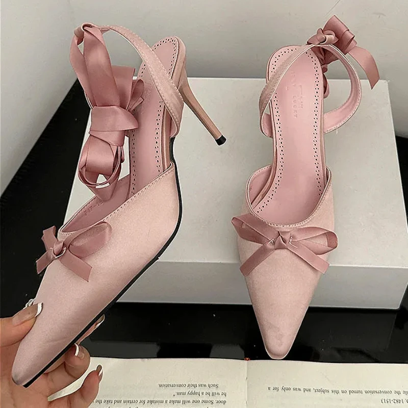 Butterfly-Knot Cross-tied Design High Heeled Sandals Women Fashion Pointed Toe Pumps Footwear Ladies Party Dress Shoes Female
Butterfly-Knot Cross-tied Design High Heeled Sandals Women Fashion Pointed Toe Pumps Footwear Ladies Party Dress Shoes Female