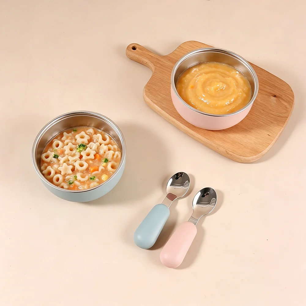 400ml round Shape Baby stainless Bowl – Silicone + Stainless Steel, Non-Slip Toddler Feeding Bowl
400ml round Shape Baby stainless Bowl – Silicone + Stainless Steel, Non-Slip Toddler Feeding Bowl