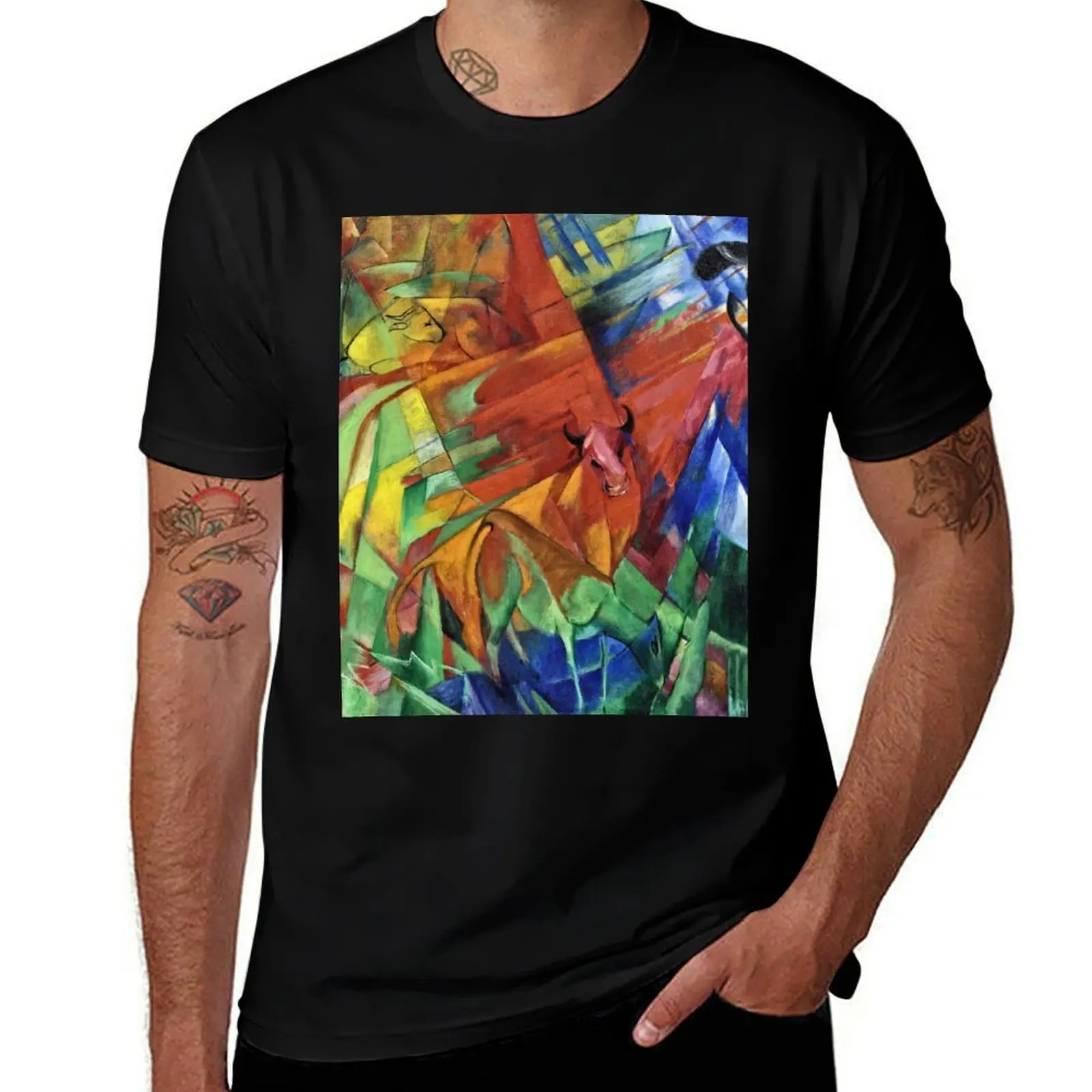 Franz Marc - Animals In A Landscape T-Shirt sports fans luxury t-shirt mens t shirts top quality
Franz Marc - Animals In A Landscape T-Shirt sports fans luxury t-shirt mens t shirts top quality