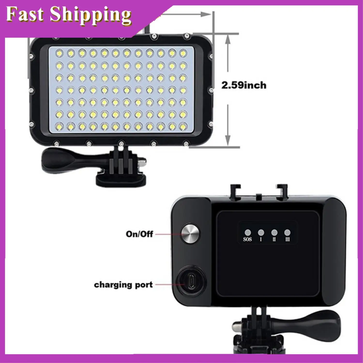 ABRI-Diving Light Led Dimmable Night Light Video Light Diving Underwater Light For Go Pro Hero
ABRI-Diving Light Led Dimmable Night Light Video Light Diving Underwater Light For Go Pro Hero