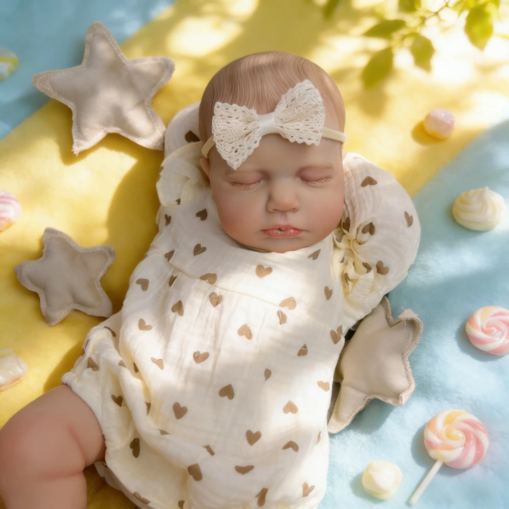 BZDOLL 48cm 19in LouLou Asleep Doll, Full Vinyl Body, 3D Skin, Realistic Toy & Kids Birthday Gift
BZDOLL 48cm 19in LouLou Asleep Doll, Full Vinyl Body, 3D Skin, Realistic Toy & Kids Birthday Gift