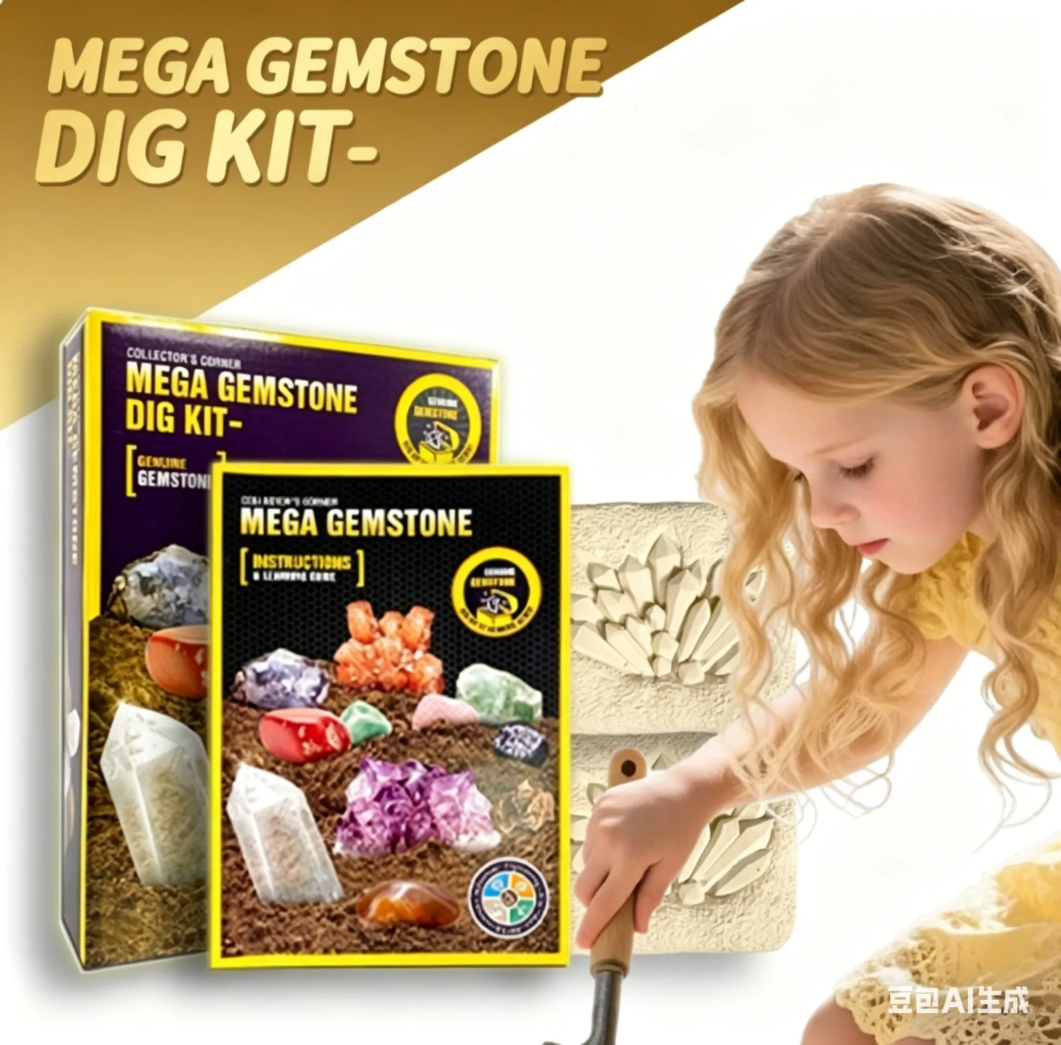 Gemstone Dig Kit Kids STEM Educational Science Toy Crystal Mining Excavation Set Boys Girls Birthday Gift
Gemstone Dig Kit Kids STEM Educational Science Toy Crystal Mining Excavation Set Boys Girls Birthday Gift