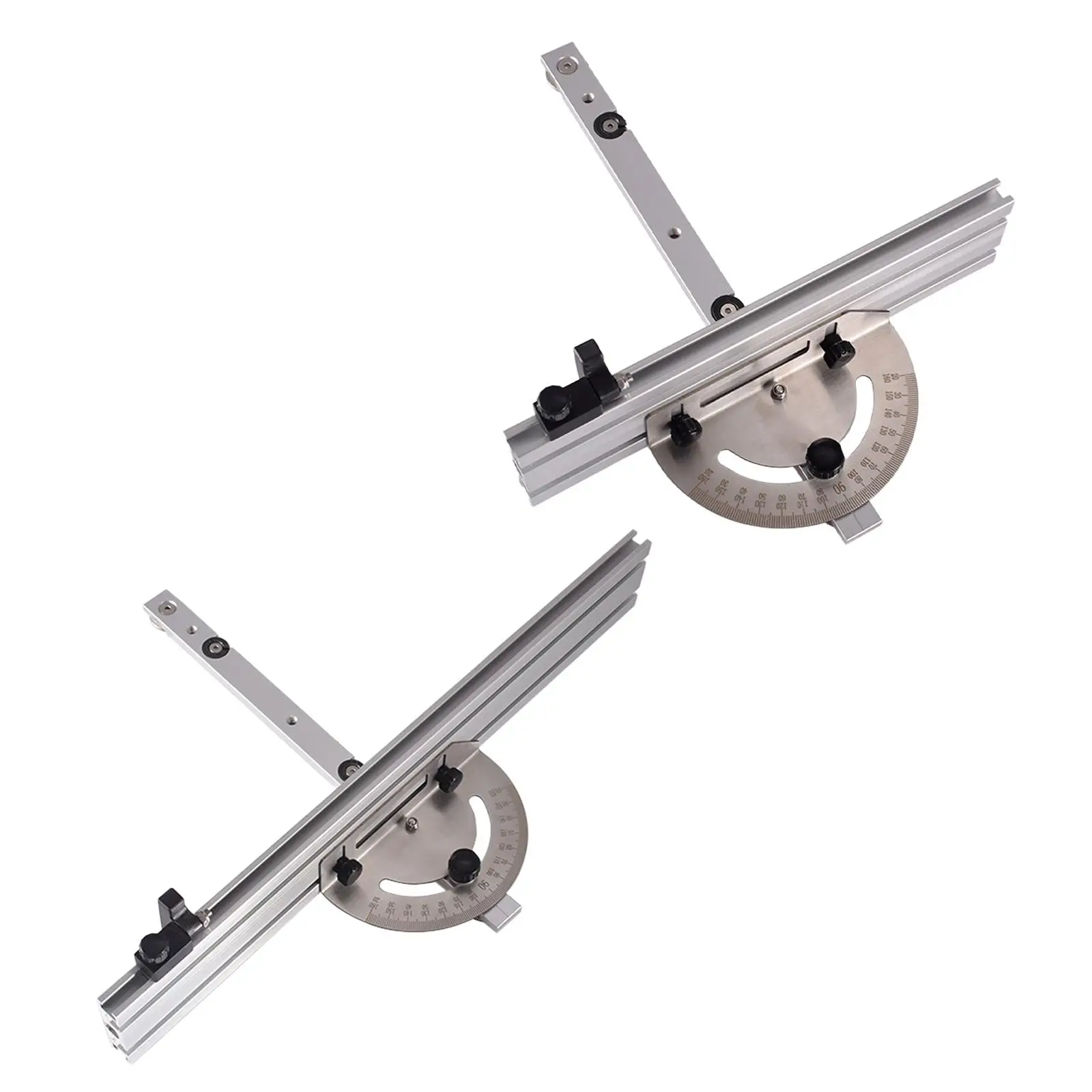 Precision Miter Gauge with Aluminum Miter Fence with 60 Degree Angled Ends for Maximum Stock Support
Precision Miter Gauge with Aluminum Miter Fence with 60 Degree Angled Ends for Maximum Stock Support