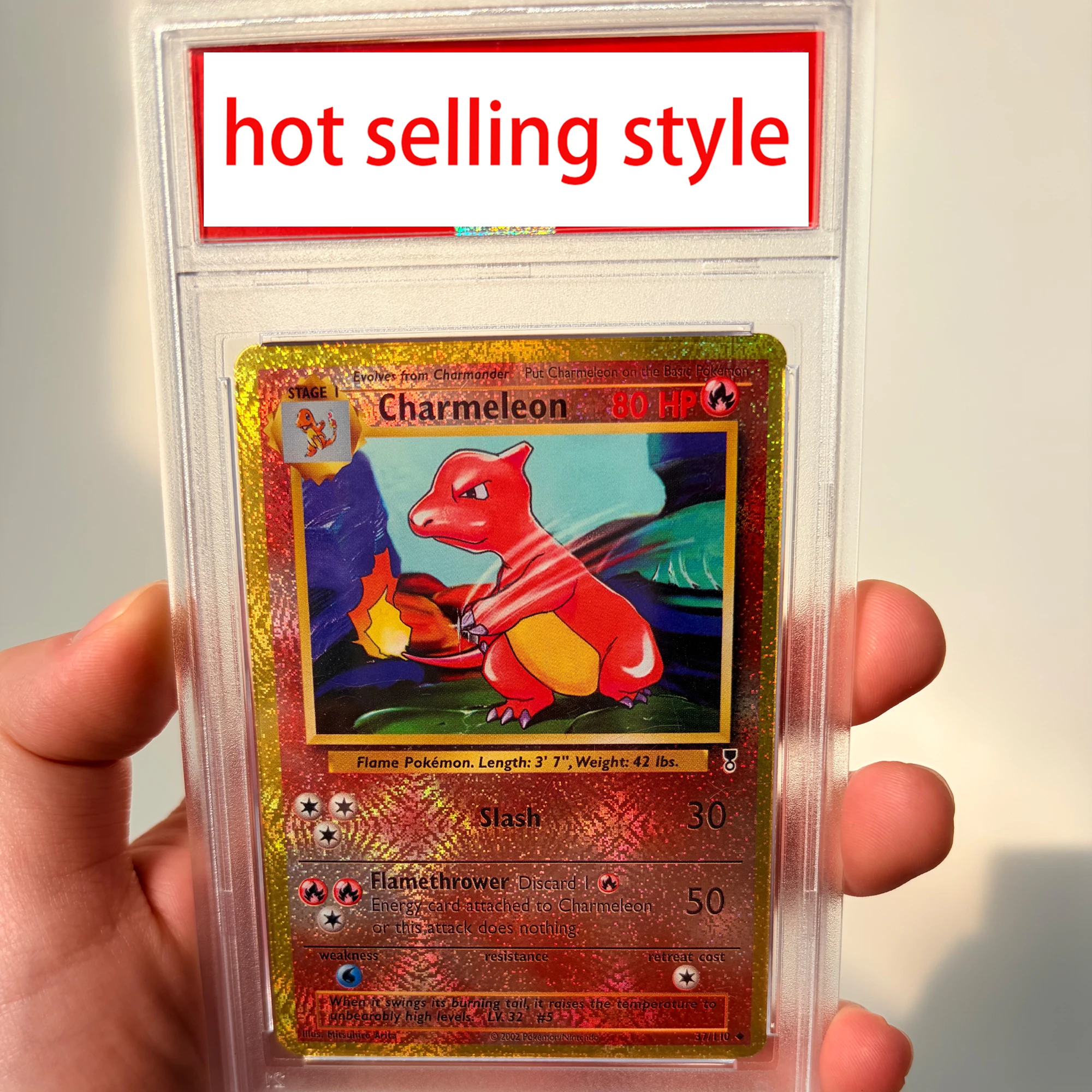 Diy Self Made Ptcg Первое поколение Charmeleon Копия Рейтинг карты Преломление Цвет Флэш Charmeleon Коллекционная карта Подарочные игрушки
Diy Self Made Ptcg Первое поколение Charmeleon Копия Рейтинг карты Преломление Цвет Флэш Charmeleon Коллекционная карта Подарочные игрушки