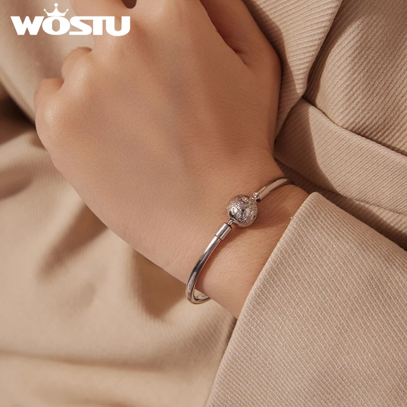 WOSTU браслет из стерлингового серебра 925 пробы со снежинками и цирконом, браслеты-цепочки в виде змеи, подходят для DIY подвески, рождественские украшения на день Святого Валентина, подарок
WOSTU браслет из стерлингового серебра 925 пробы со снежинками и цирконом, браслеты-цепочки в виде змеи, подходят для DIY подвески, рождественские украшения на день Святого Валентина, подарок