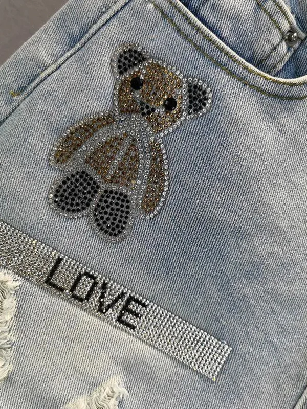 Корейский Sle Bear со стразами, потертый подол, джинсовые орлы, женские повседневные тонкие прямые ноги с высокой талией, летняя весенняя мода
Корейский Sle Bear со стразами, потертый подол, джинсовые орлы, женские повседневные тонкие прямые ноги с высокой талией, летняя весенняя мода