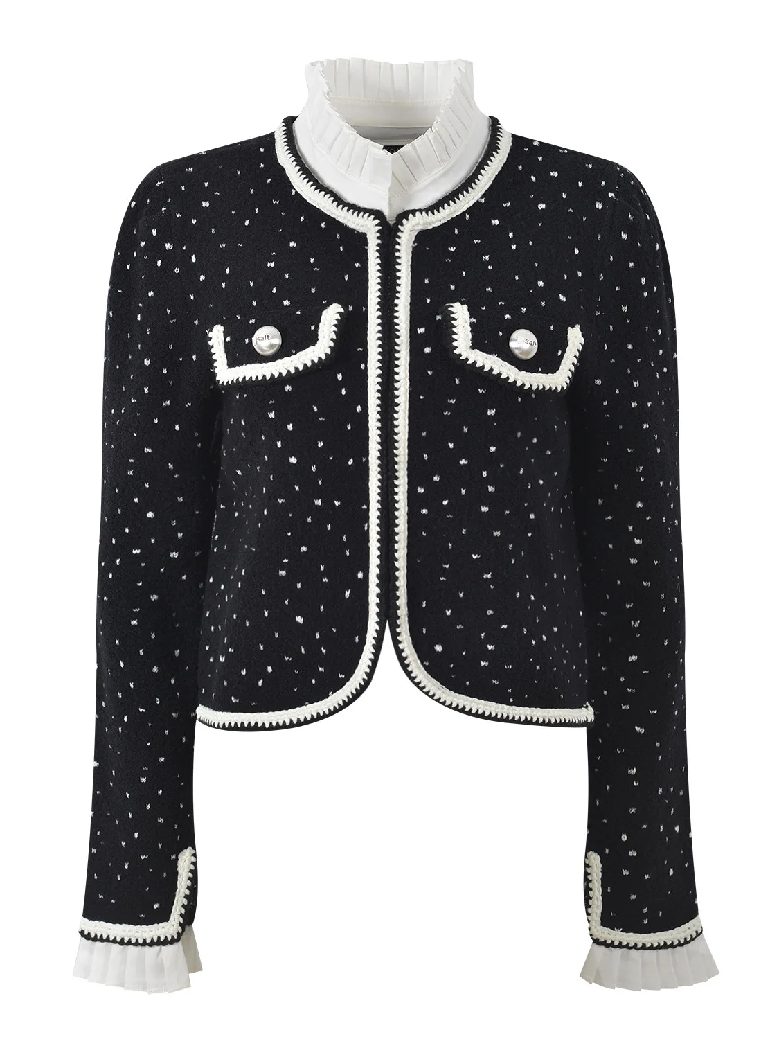 Faionable ort Svel Top Coat 2025 Autumn New Sle Color Blo Splicing Lace Collar Versatile Age Reduction Ladylike
Faionable ort Svel Top Coat 2025 Autumn New Sle Color Blo Splicing Lace Collar Versatile Age Reduction Ladylike