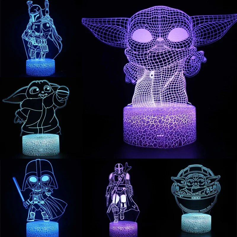 Movie Anime Lamp Baby Yoda 3D Night Light Toys Stars Warsed Action Figures Model Table Lamp Children Birthday Gifts LED Cartoon
Movie Anime Lamp Baby Yoda 3D Night Light Toys Stars Warsed Action Figures Model Table Lamp Children Birthday Gifts LED Cartoon