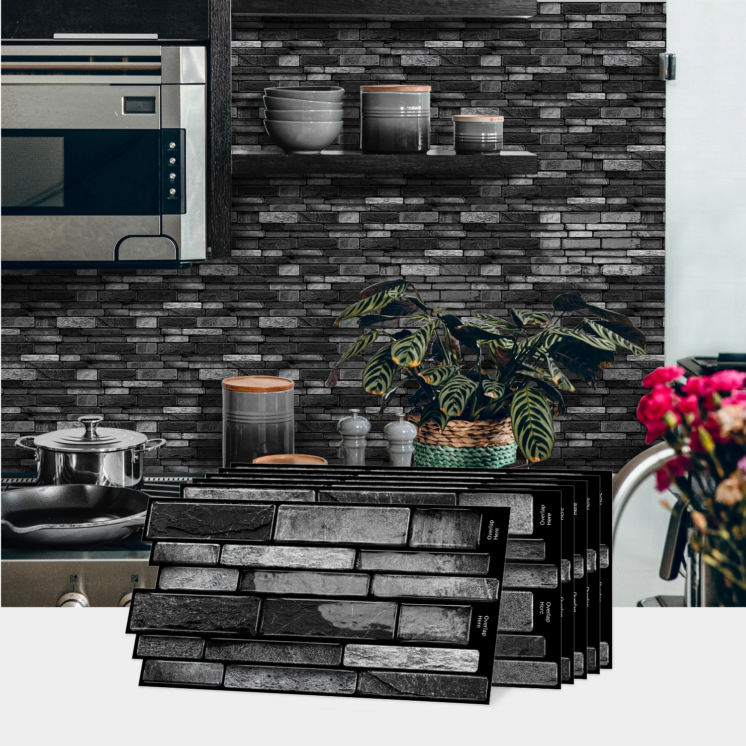 3D Gel Faux Brick Wall Tiles - Self-Adhesive Waterproof PET+PU Wall Stickers for Kitchen Backsplash Living Room Decor
3D Gel Faux Brick Wall Tiles - Self-Adhesive Waterproof PET+PU Wall Stickers for Kitchen Backsplash Living Room Decor
