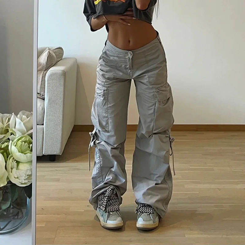 Harajuku Solid Drawstring Cargo Pants Female Streetwear Tech Pockets Draped Baggy Trousers Hip Hop Sweatpants Outfits
Harajuku Solid Drawstring Cargo Pants Female Streetwear Tech Pockets Draped Baggy Trousers Hip Hop Sweatpants Outfits