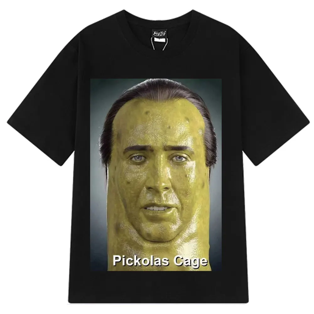 Picolas Cage T-shirt Nicolas Cage Funny Meme Graphic T Shirt Men Fashion Oversized T-shirts Summer O-Neck Cotton T-shirt Unisex
Picolas Cage T-shirt Nicolas Cage Funny Meme Graphic T Shirt Men Fashion Oversized T-shirts Summer O-Neck Cotton T-shirt Unisex